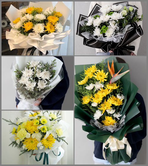 广东江门市开平市赤坎镇中股村白事花束代送